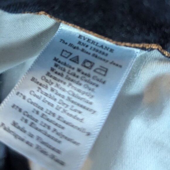 Everlane High Rise Skinny Jeans Denim 27 Regular - Picture 5 of 5